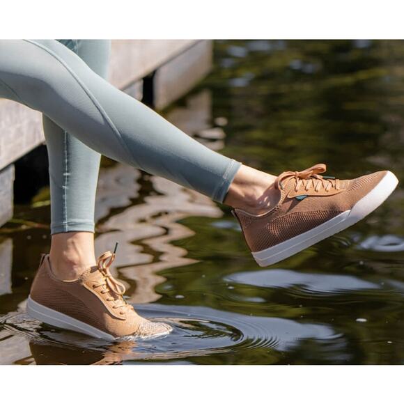 VESSI Weekend Sneaker‎ Dyma-tex Waterproof Woven Knit Oak Brown Men\'s 10 Wmns 11 main image 11